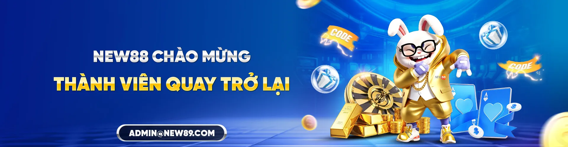 new88 chào mừng thành viên trở lại